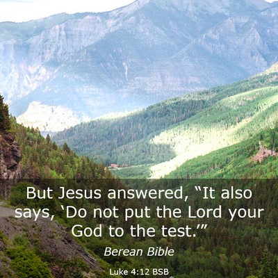 Picture 03 - Luke 4:12 BSB - But Jesus answered, “It also says, ‘Do not - Bible Verse Picture