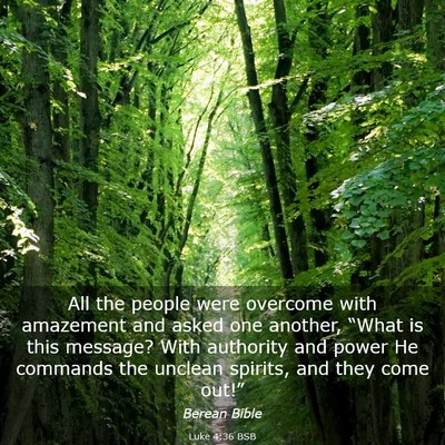 Picture 03 - Luke 4:36 BSB - All the people were overcome with amazement and - Bible Verse Picture