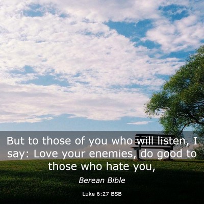 Picture 03 - Luke 6:27 BSB - But to those of you who will listen, I say: Love - Bible Verse Picture