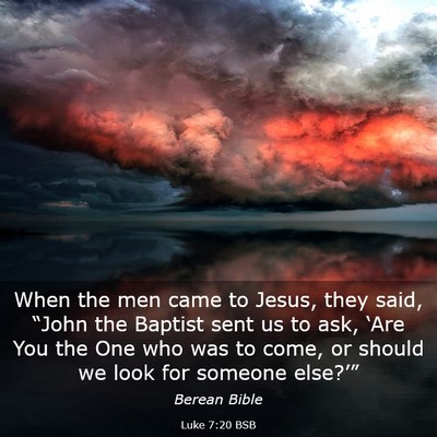 Picture 03 - Luke 7:20 BSB - When the men came to Jesus, they said, “John - Bible Verse Picture
