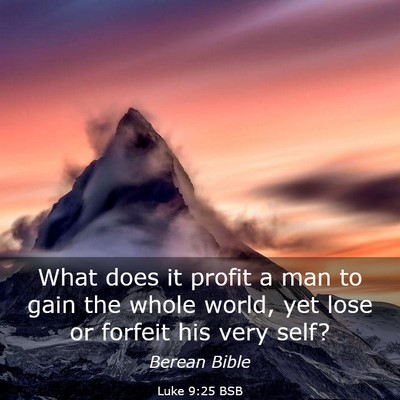 Picture 03 - Luke 9:25 BSB - What does it profit a man to gain the whole - Bible Verse Picture
