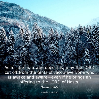 Picture 03 - Malachi 2:12 BSB - As for the man who does this, may the LORD cut - Bible Verse Picture