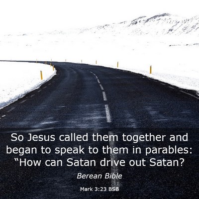 Picture 03 - Mark 3:23 BSB - So Jesus called them together and began to speak - Bible Verse Picture