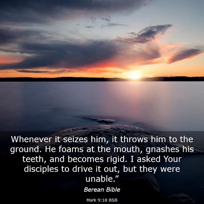Picture 03 - Mark 9:18 BSB - Whenever it seizes him, it throws him to the - Bible Verse Picture