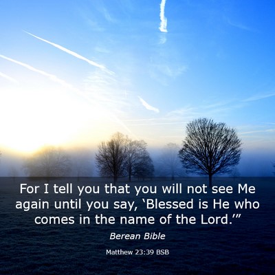 Picture 03 - Matthew 23:39 BSB - For I tell you that you will not see Me again - Bible Verse Picture
