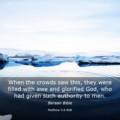 Picture 03 - Matthew 9:8 BSB - When the crowds saw this, they were filled with - Bible Verse Picture