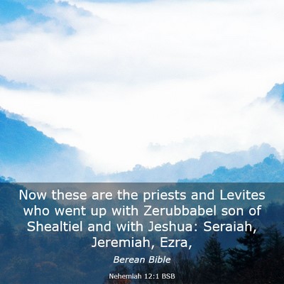 Picture 03 - Nehemiah 12:1 BSB - Now these are the priests and Levites who went up - Bible Verse Picture