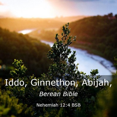 Picture 03 - Nehemiah 12:4 BSB - Iddo, Ginnethon, - Bible Verse Picture