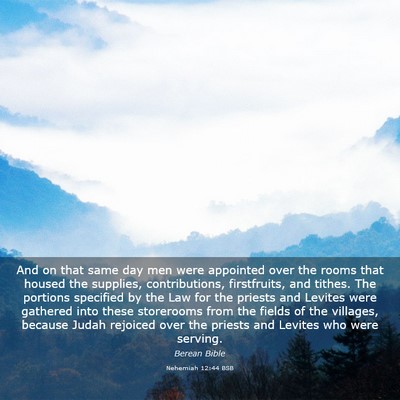Picture 03 - Nehemiah 12:44 BSB - And on that same day men were appointed over the - Bible Verse Picture