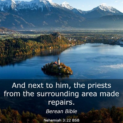 Picture 03 - Nehemiah 3:22 BSB - And next to him, the priests from the surrounding - Bible Verse Picture
