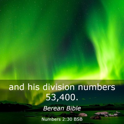Picture 03 - Numbers 2:30 BSB - and his division numbers - Bible Verse Picture