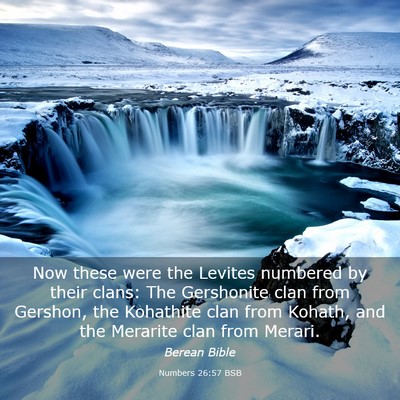 Picture 03 - Numbers 26:57 BSB - Now these were the Levites numbered by their - Bible Verse Picture