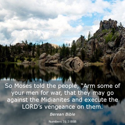 Picture 03 - Numbers 31:3 BSB - So Moses told the people, “Arm some of your men - Bible Verse Picture