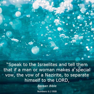 Picture 03 - Numbers 6:2 BSB - “Speak to the Israelites and tell them that if - Bible Verse Picture