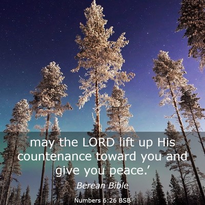 Picture 03 - Numbers 6:26 BSB - may the LORD lift up His countenance toward you - Bible Verse Picture