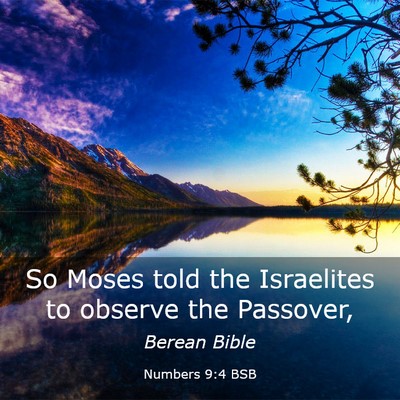 Picture 03 - Numbers 9:4 BSB - So Moses told the Israelites to observe the - Bible Verse Picture