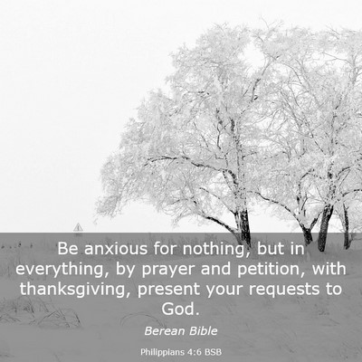 Picture 03 - Philippians 4:6 BSB - Be anxious for nothing, but in everything, by - Bible Verse Picture