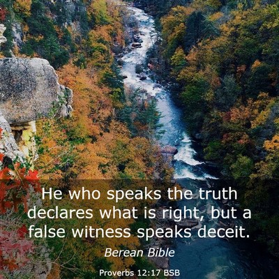 Picture 03 - Proverbs 12:17 BSB - He who speaks the truth declares what is right, - Bible Verse Picture