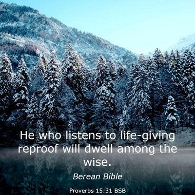 Picture 03 - Proverbs 15:31 BSB - He who listens to life-giving reproof will dwell - Bible Verse Picture