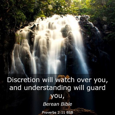 Picture 03 - Proverbs 2:11 BSB - Discretion will watch over you, and understanding - Bible Verse Picture