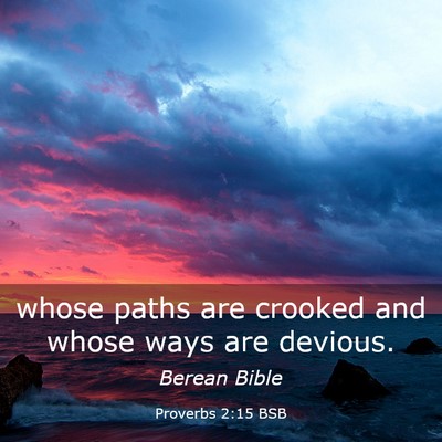 Picture 03 - Proverbs 2:15 BSB - whose paths are crooked and whose ways are - Bible Verse Picture