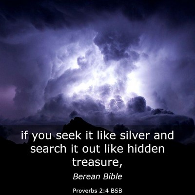 Picture 03 - Proverbs 2:4 BSB - if you seek it like silver and search it out like - Bible Verse Picture