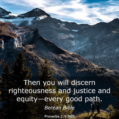 Picture 03 - Proverbs 2:9 BSB - Then you will discern righteousness and justice - Bible Verse Picture