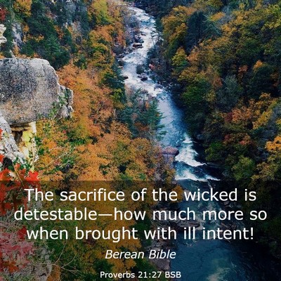 Picture 03 - Proverbs 21:27 BSB - The sacrifice of the wicked is detestable—how - Bible Verse Picture