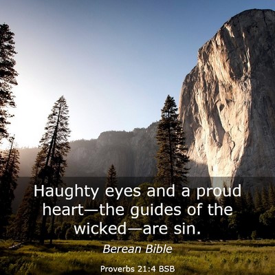 Picture 03 - Proverbs 21:4 BSB - Haughty eyes and a proud heart—the guides of - Bible Verse Picture