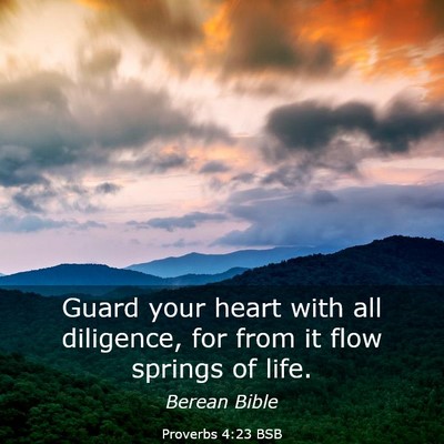 Picture 03 - Proverbs 4:23 BSB - Guard your heart with all diligence, for from it - Bible Verse Picture