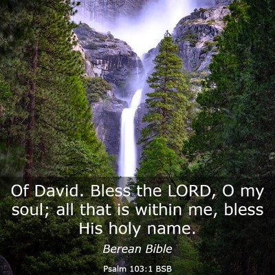 Picture 03 - Psalm 103:1 BSB - Of David. Bless the LORD, O my soul; all that is - Bible Verse Picture
