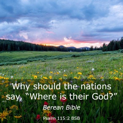 Picture 03 - Psalm 115:2 BSB - Why should the nations say, “Where is their - Bible Verse Picture