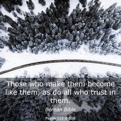 Picture 03 - Psalm 115:8 BSB - Those who make them become like them, as do all - Bible Verse Picture