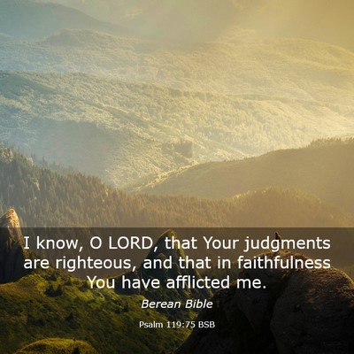 Picture 03 - Psalm 119:75 BSB - I know, O LORD, that Your judgments are - Bible Verse Picture