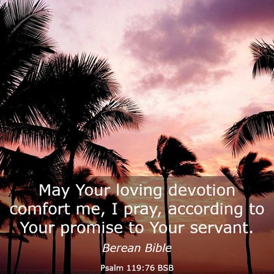 Picture 03 - Psalm 119:76 BSB - May Your loving devotion comfort me, I pray, - Bible Verse Picture