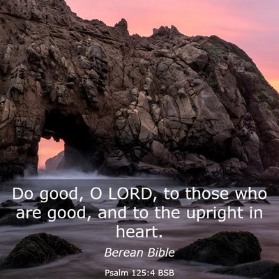 Picture 03 - Psalm 125:4 BSB - Do good, O LORD, to those who are good, and to - Bible Verse Picture