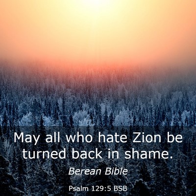 Picture 03 - Psalm 129:5 BSB - May all who hate Zion be turned back in - Bible Verse Picture