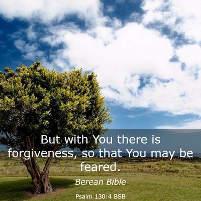 Picture 03 - Psalm 130:4 BSB - But with You there is forgiveness, so that You - Bible Verse Picture