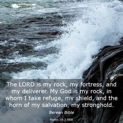 Picture 03 - Psalm 18:2 BSB - The LORD is my rock, my fortress, and my - Bible Verse Picture
