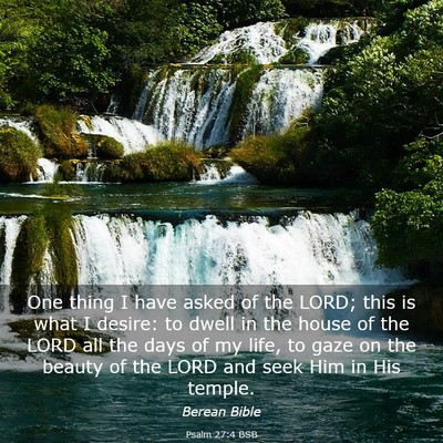 Picture 03 - Psalm 27:4 BSB - One thing I have asked of the LORD; this is what - Bible Verse Picture