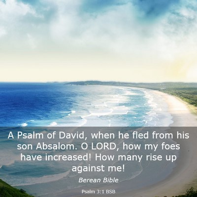 Picture 03 - Psalm 3:1 BSB - A Psalm of David, when he fled from his son - Bible Verse Picture