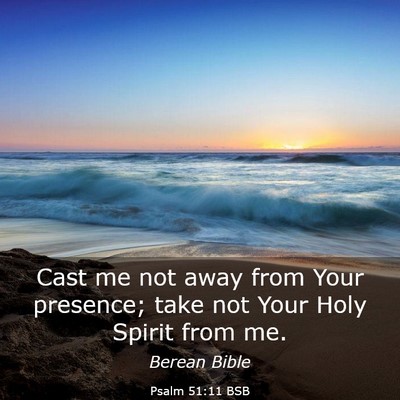 Picture 03 - Psalm 51:11 BSB - Cast me not away from Your presence; take not - Bible Verse Picture