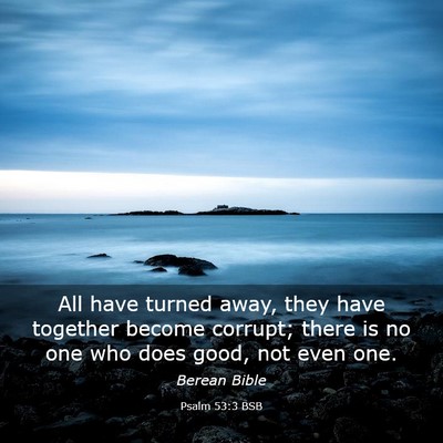 Picture 03 - Psalm 53:3 BSB - All have turned away, they have together become - Bible Verse Picture