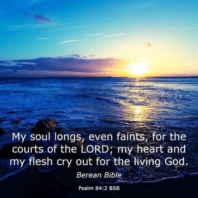 Picture 03 - Psalm 84:2 BSB - My soul longs, even faints, for the courts of the - Bible Verse Picture