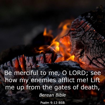 Picture 03 - Psalm 9:13 BSB - Be merciful to me, O LORD; see how my enemies - Bible Verse Picture