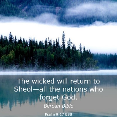 Picture 03 - Psalm 9:17 BSB - The wicked will return to Sheol—all the nations - Bible Verse Picture