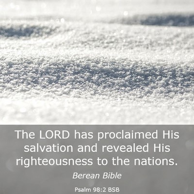 Picture 03 - Psalm 98:2 BSB - The LORD has proclaimed His salvation and - Bible Verse Picture