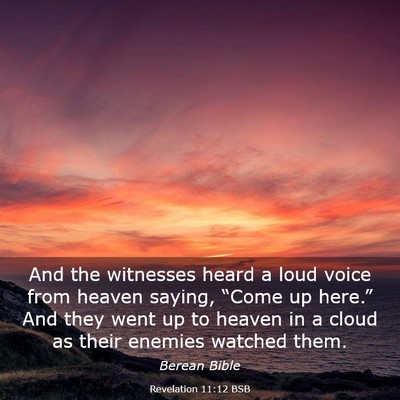 Picture 03 - Revelation 11:12 BSB - And the witnesses heard a loud voice from heaven - Bible Verse Picture