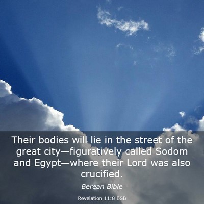 Picture 03 - Revelation 11:8 BSB - Their bodies will lie in the street of the great - Bible Verse Picture