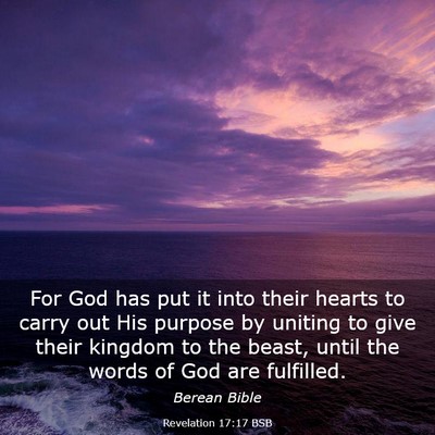 Picture 03 - Revelation 17:17 BSB - For God has put it into their hearts to carry out - Bible Verse Picture